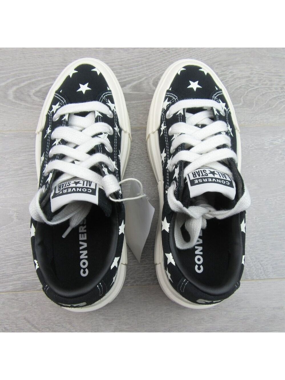 Converse CTAS Cruise Archive Stars OX  Women's Size 8 Black Shoes NEW - Picture 10 of 14